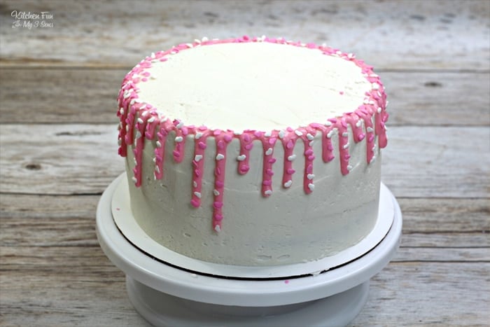Pink and White Layered Cake