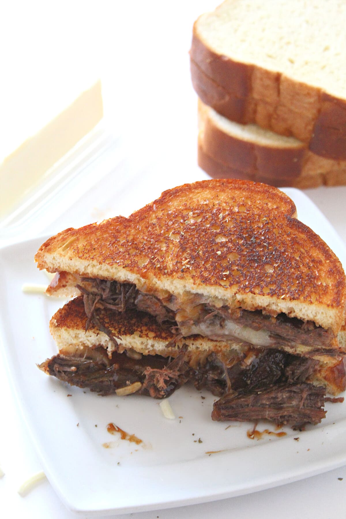 top of brisket grilled cheese