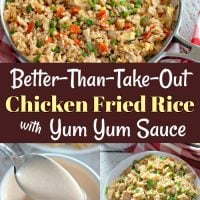 Chicken Fried Rice with Yum Yum Sauce