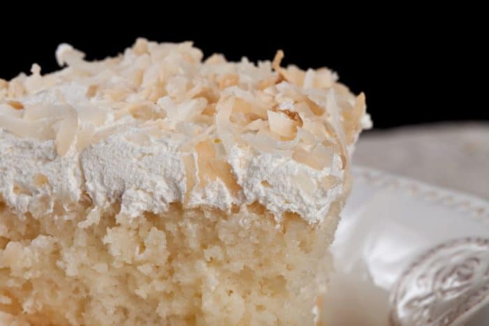 Coconut Cream Cake Close-Up