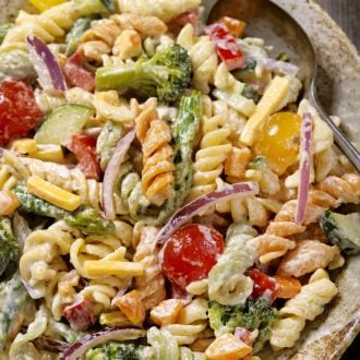 Creamy Pasta Salad with Vegetables