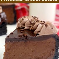 instant pot nutella cheesecake for pinterest