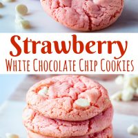 Strawberry White Chocolate Chip Cookies