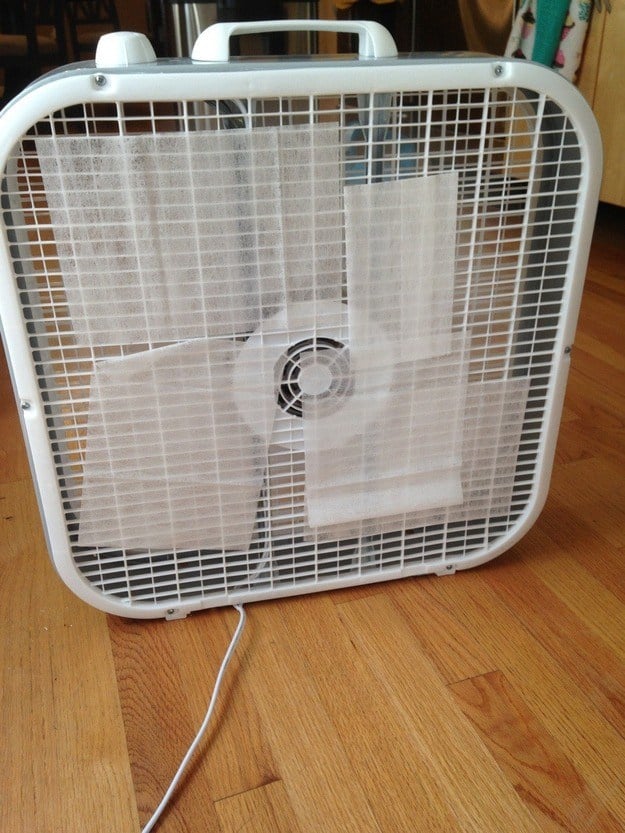 Keep your dorm room constantly smelling great and tape a dryer sheet in front of the fan or AC unit.
