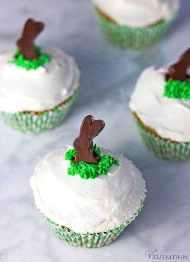 Vegan Easter Bunny Cupcakes