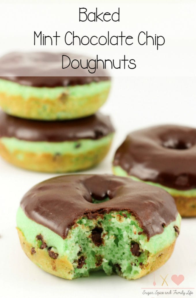 Mint Chocolate Chip Donuts