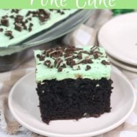 Andes Mint Poke Cake
