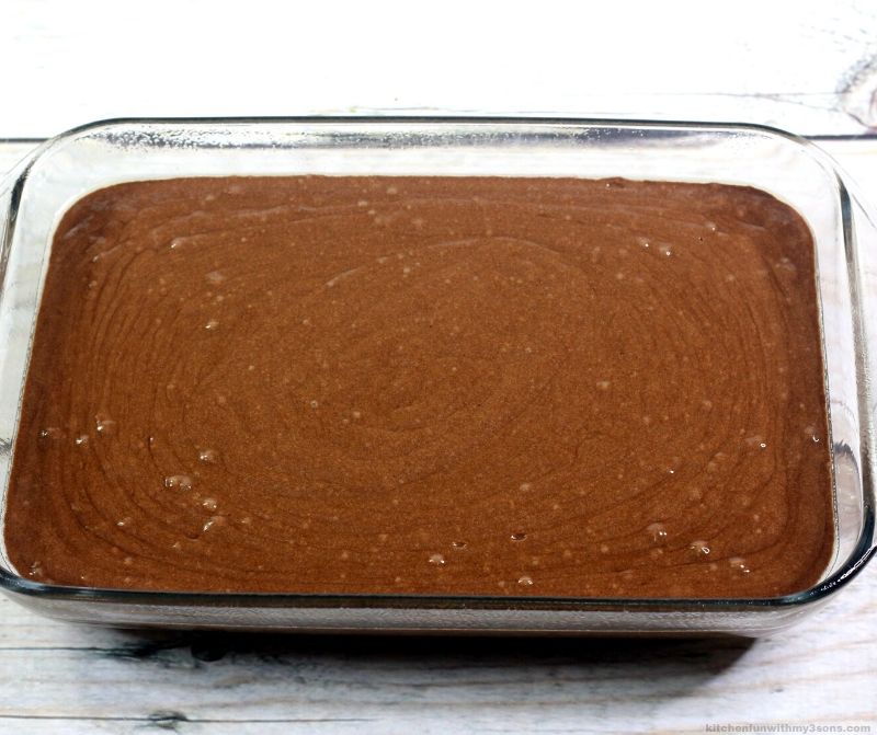 Chocolate cake batter
