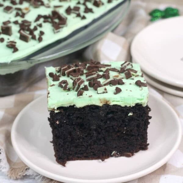 Andes Mint Poke Cake