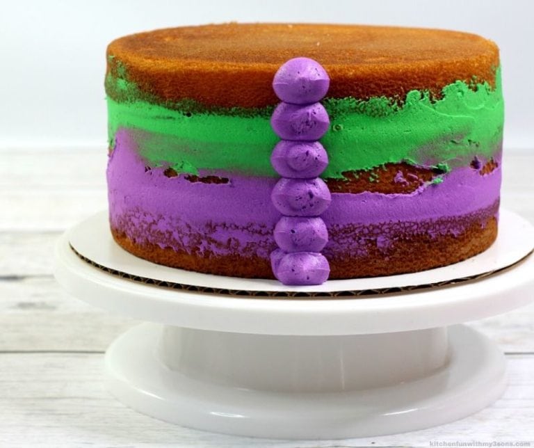 Best Ever Mardi Gras Cake Recipe Kitchen Fun With My 3 Sons