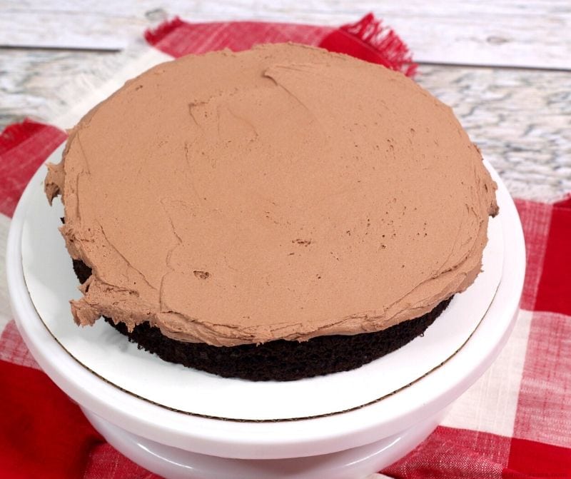 chocolate cake with chocolate frosting