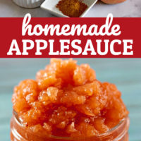 Easy Homemade Applesauce Recipe (4-ingredients)
