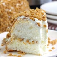 Instant Pot Angel Food Cake with Toffee (3-ingredients)
