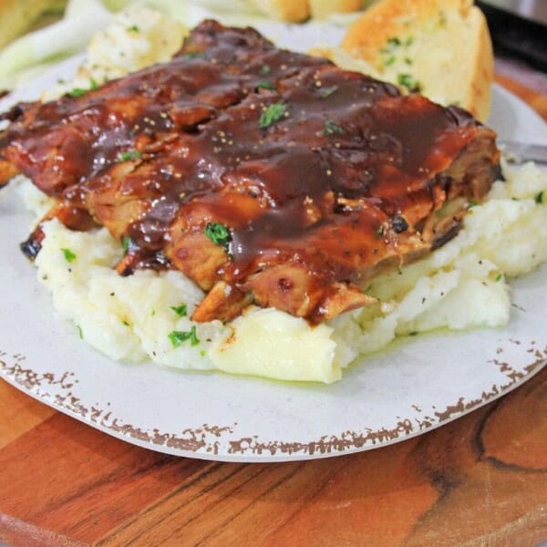 Instant Pot ribs & Garlic mashed potatoes