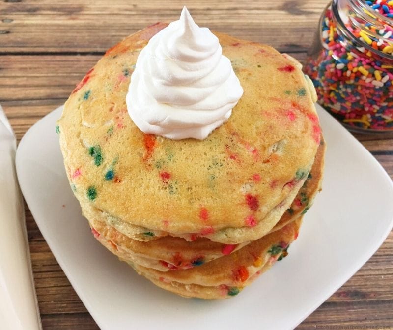 Rainbow Funfetti Pancakes