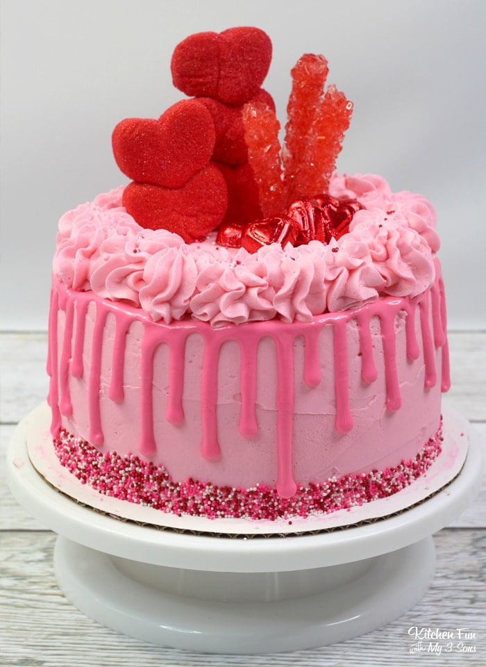 Cinnamon Valentine Cake with Vanilla Buttercream