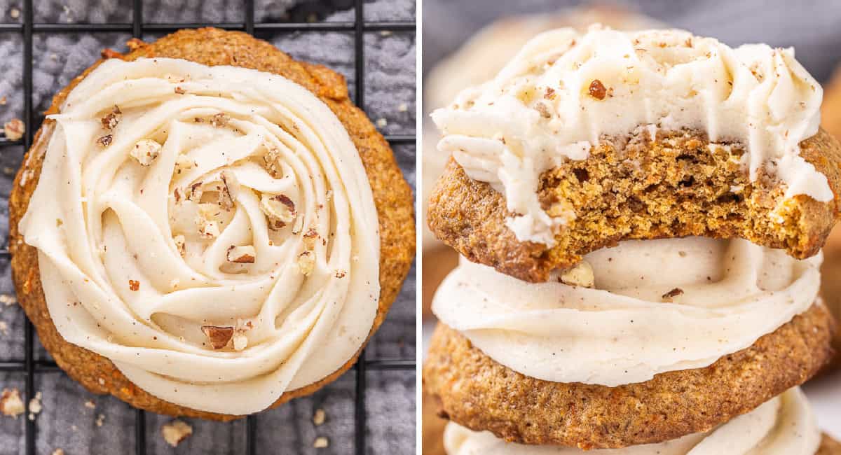 Easy Carrot Cake Cookies | Kitchen Fun With My 3 Sons