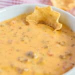Crock Pot Cheesy Hamburger Dip feature
