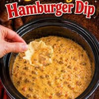 Crock Pot Cheesy Hamburger Dip pin