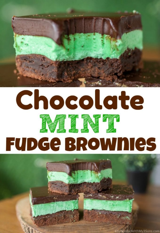Chocolate Mint Fudge Brownies