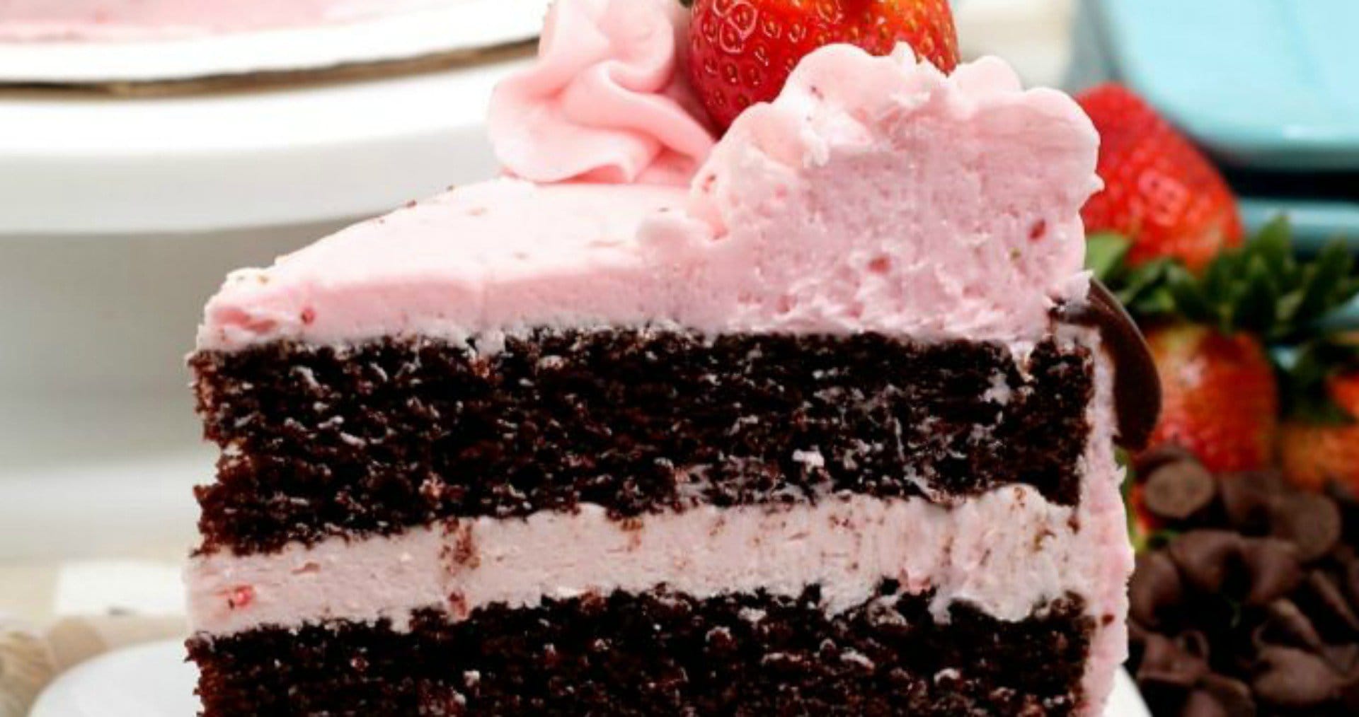 Dark Chocolate Strawberry Cake - Kitchen Fun With My 3 Sons