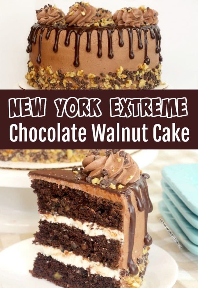 New York Extreme Chocolate Walnut Cake
