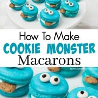 How To Make Cookie Monster Macarons