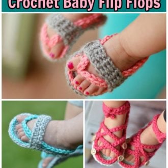 Crochet Baby Flip Flops
