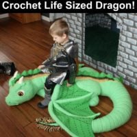 Life Size Crochet Dragon