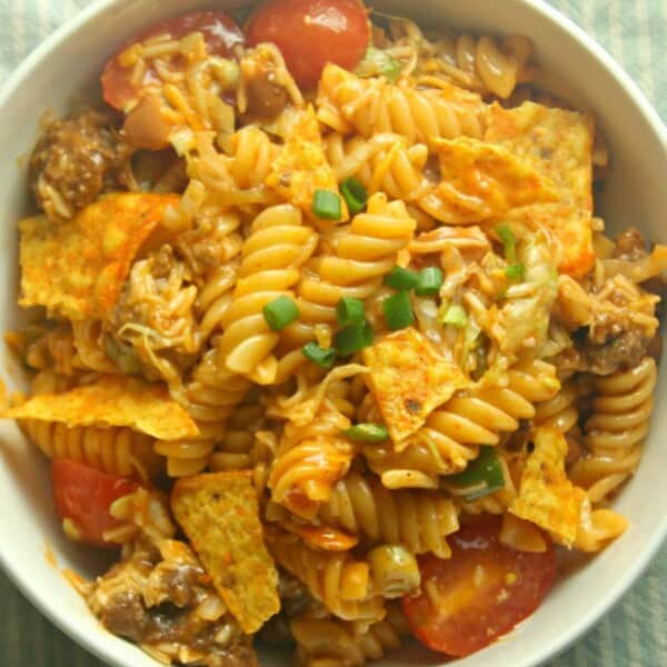 Dorito Taco Pasta Salad feature