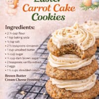 Carrot Cake Cookies pin