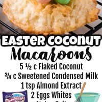Easter Coconut Macaroons