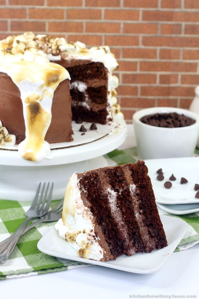 hot chocolate cake on a plate