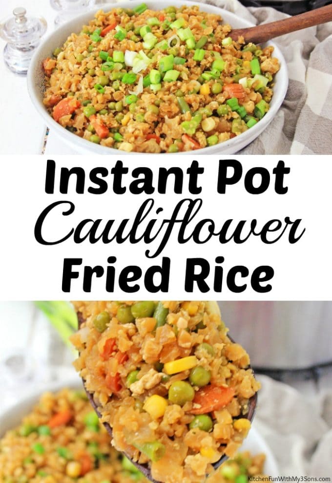 Instant Pot Cauliflower Fried Rice