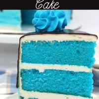 Layered Blue Velvet Cake for pinterest