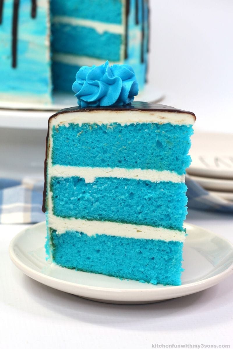 Layered Blue Velvet Cake