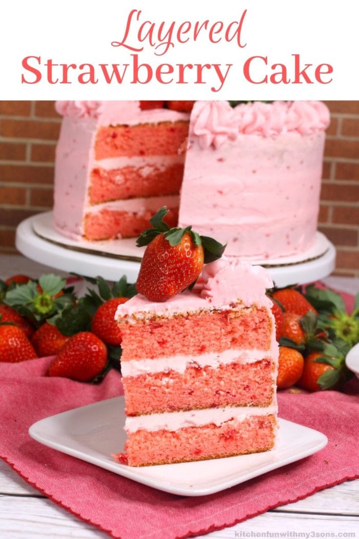 layered strawberry cake recipe