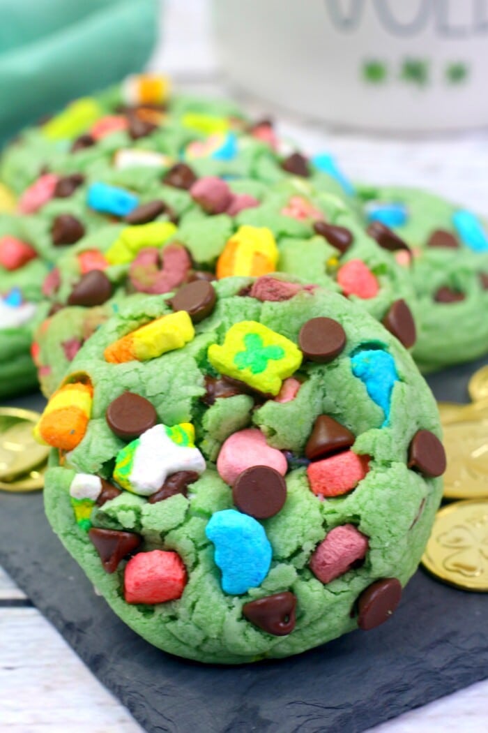 Lucky Charms Cookies on a platter