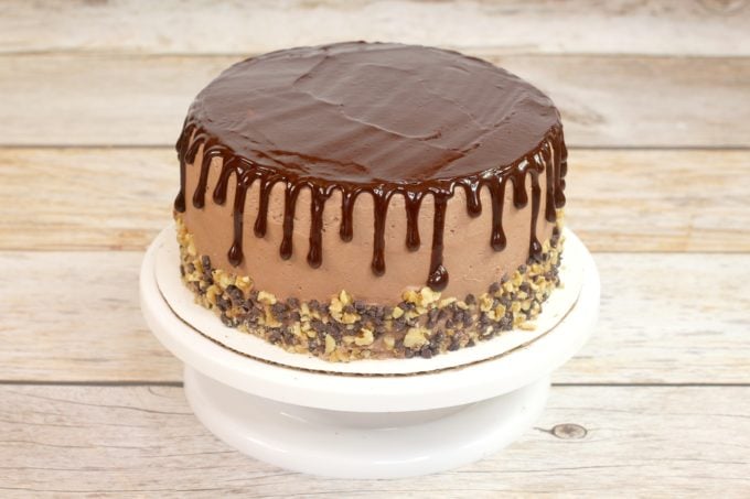 Chocolate Ganache on top of Cake