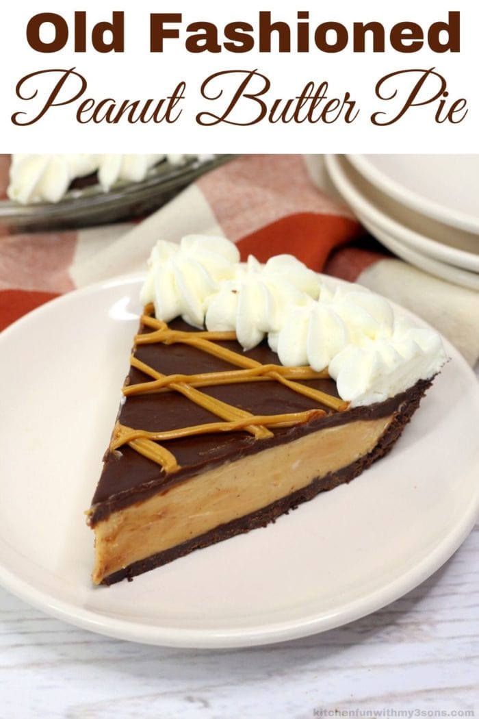 old fashion peanut butter pie for pinterest