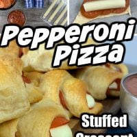 Pepperoni Pizza Stuffed Crescent Rolls