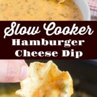 Slow Cooker Cheesy Hamburger Dip