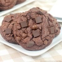 Double Chocolate Chunk Cookies (Levian Bakery Copycat)