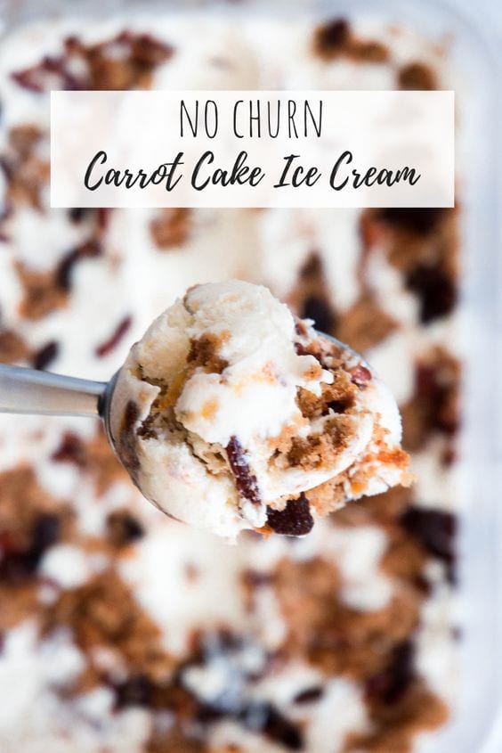 No-Churn Carrot Cake Ice Cream
