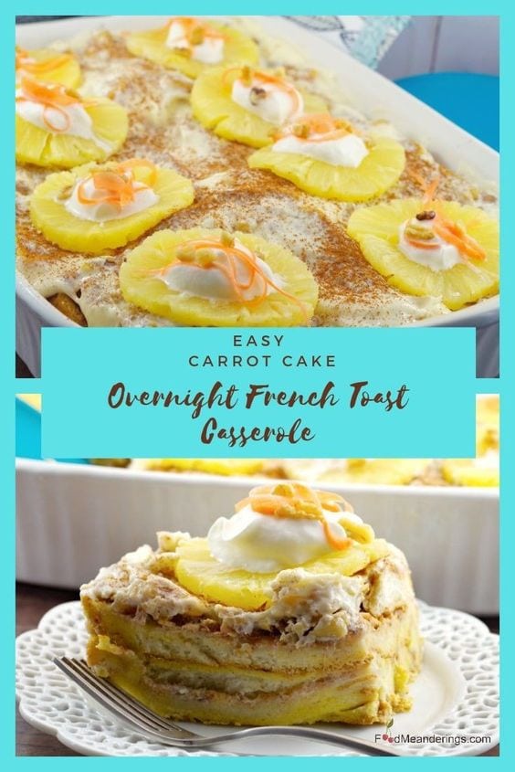 Carrot Cake Overnight French Toast