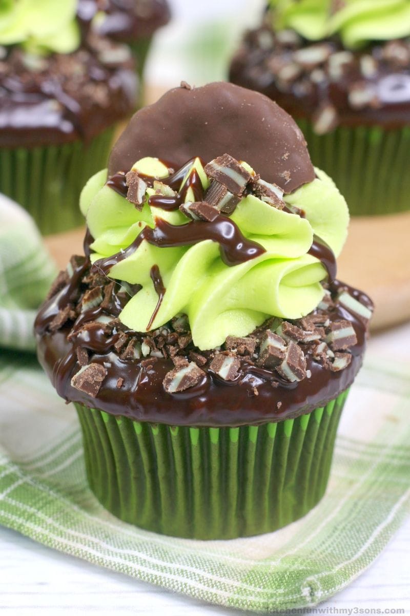 Andes Chocolate Mint Cupcake