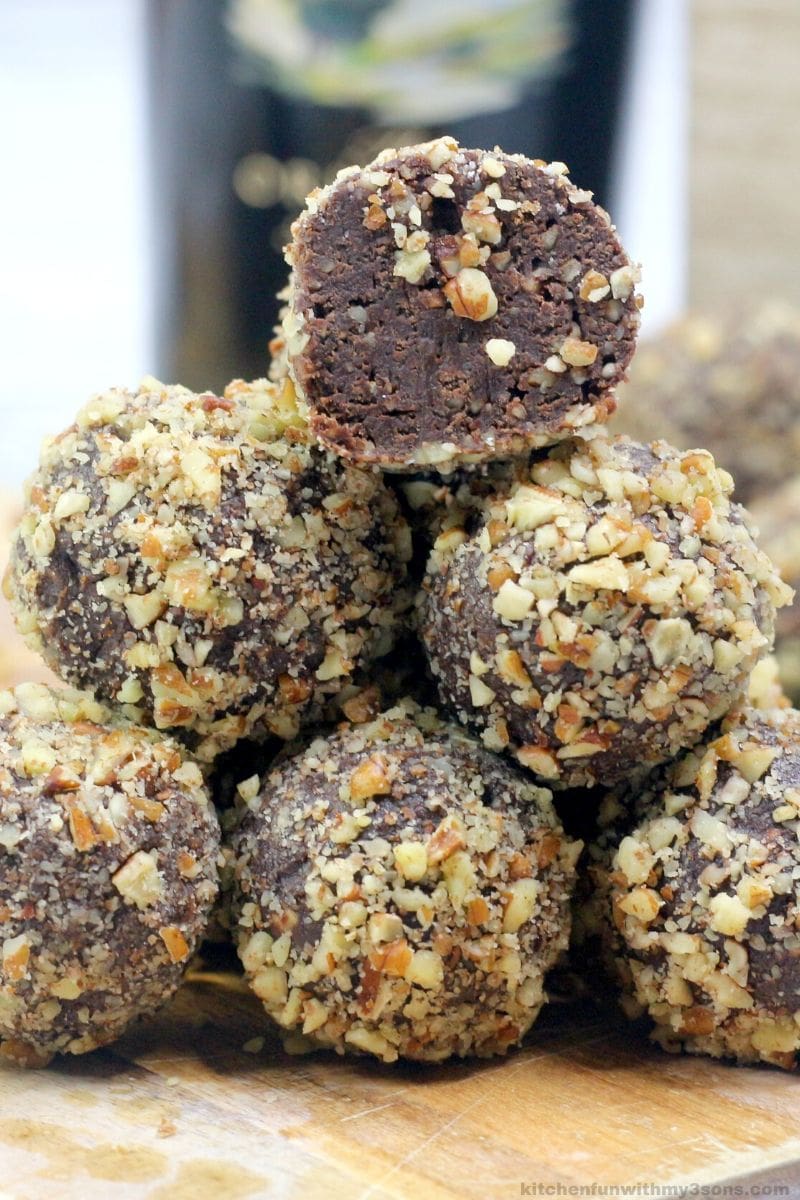 Bailey's Chocolate Balls with Nuts