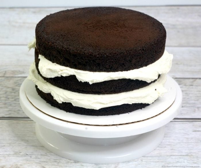 chocolate cake layers