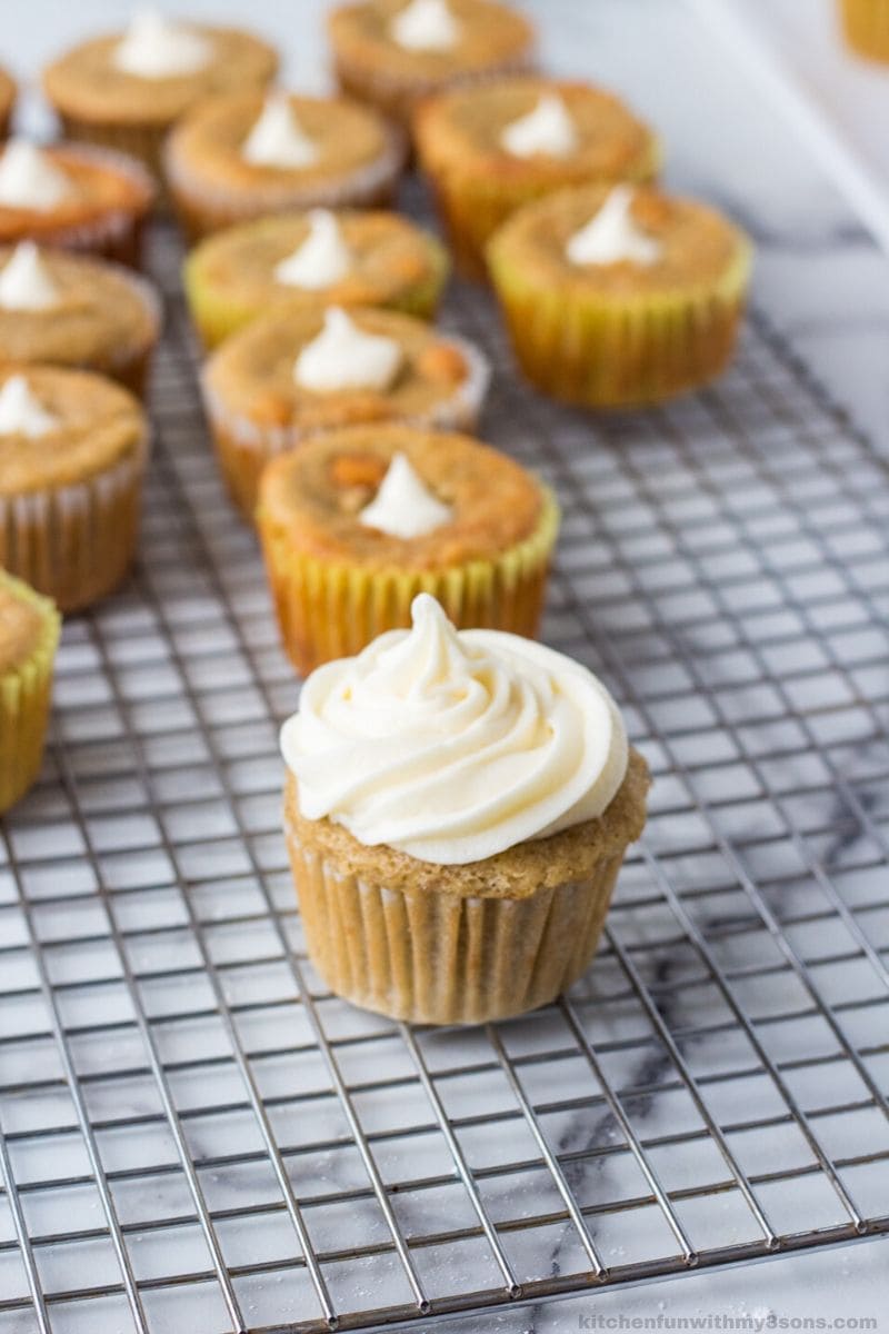 Banana Cream Cupcakes - Kitchen Fun With My 3 Sons