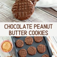Chocolate Peanut Butter Cookies Pin